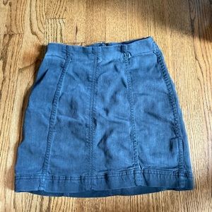 Free People Grey Mini Skirt